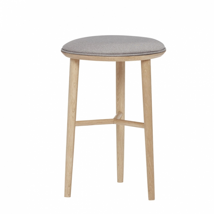 Stilvoller Hocker mit Sitzkissen - Holz - Hubsch