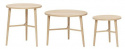 Beistelltisch \'Tripple\' 3er-Set - Natur 