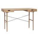 Schreibtisch mit Schubladen - Eiche / Natur
