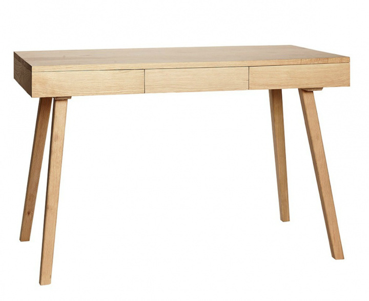 Schreibtisch mit Schubladen - Holz / Natur - Hubsch