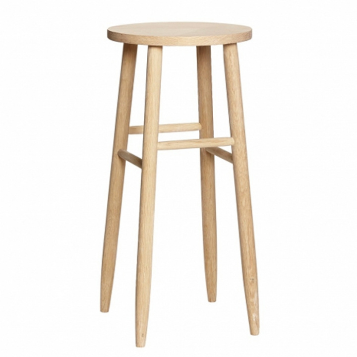 Stilvoller Barhocker - Eiche - Hubsch