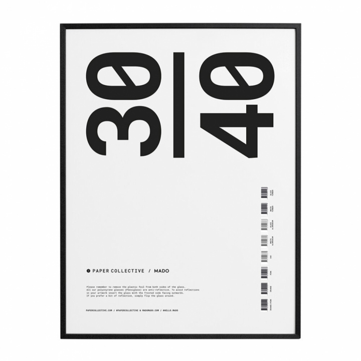 Plakatrahmen 'Rahmen schwarzer Holzplexi' 30x40 - Schwarz