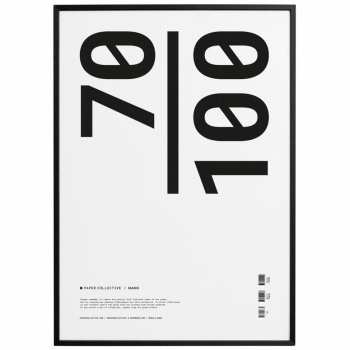 Plakatrahmen \'Rahmen schwarzer Holzplexi\' 70x100 - Schwarz