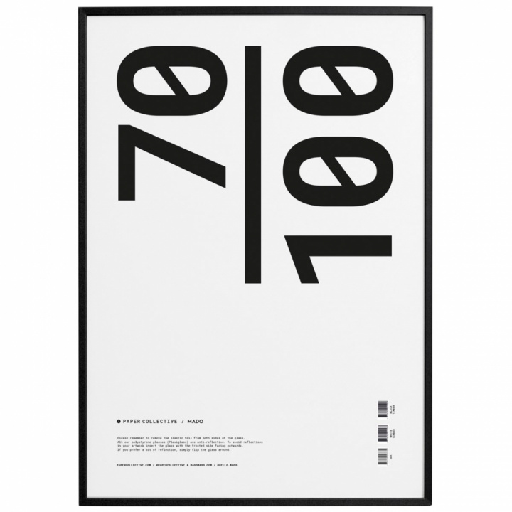 Plakatrahmen 'Rahmen schwarzer Holzplexi' 70x100 - Schwarz