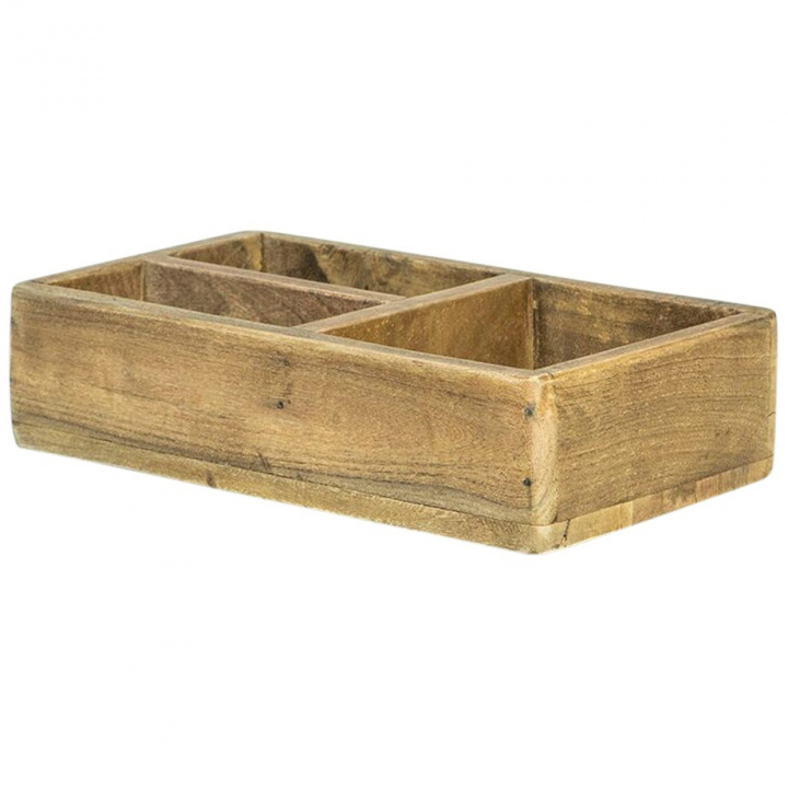 Vintage Holzkiste - 3 Fächer