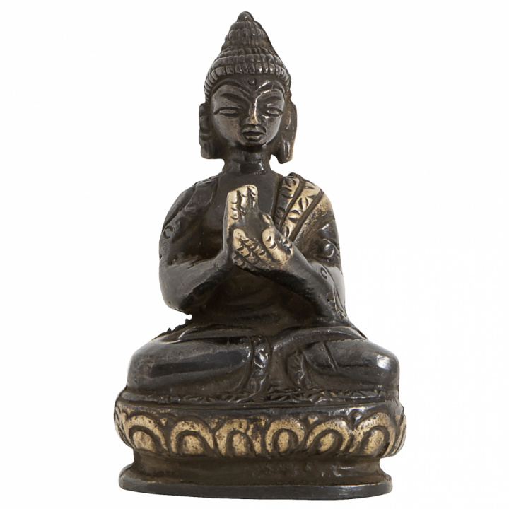 Skulptur 'Buddha' klein - schwarz