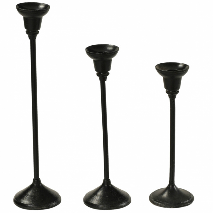 Drei Kerzenhalter - Vintage / Eisen