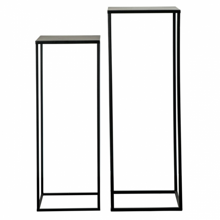 Beistelltisch 2set 'Square' - Black - ByOn