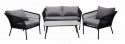 Sofagruppe \'Gaeta\' - Schwarz