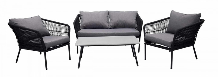 Sofagruppe 'Gaeta' - Schwarz