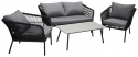 Sofagruppe \'Gaeta\' - Schwarz