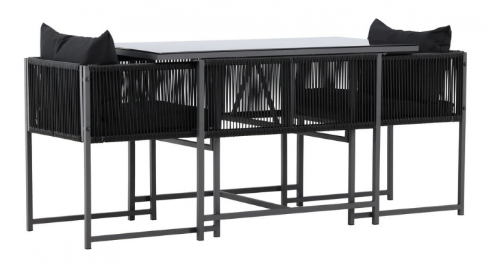 Essgruppe \'Cala\' - Schwarz in der Gruppe Möbel / Gartenmöbel / Outdoor-Gruppen bei Reforma (9787-100)