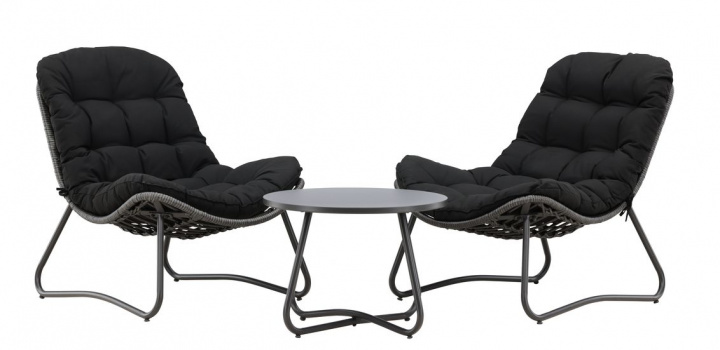 Loungeset \'Siro\' - Schwarz in der Gruppe Möbel / Gartenmöbel / Outdoor-Gruppen bei Reforma (9803-100)