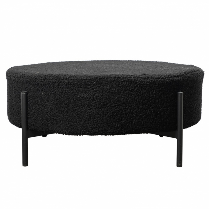 Hocker 'Thea' - Teddy schwarz - ByOn