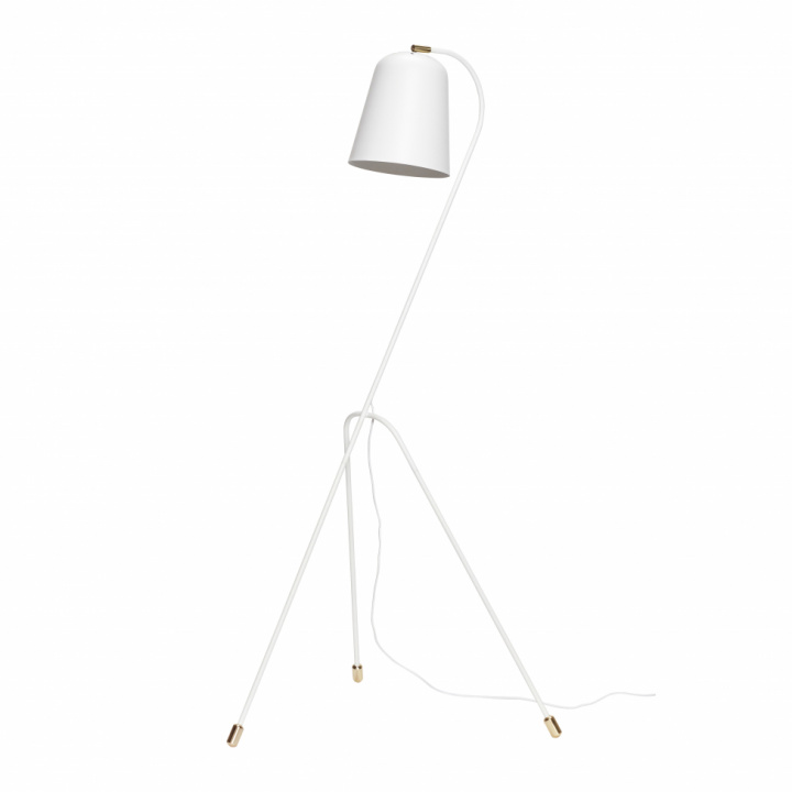 Stehlampe 'Hey' - Weiß / Messing - Hubsch