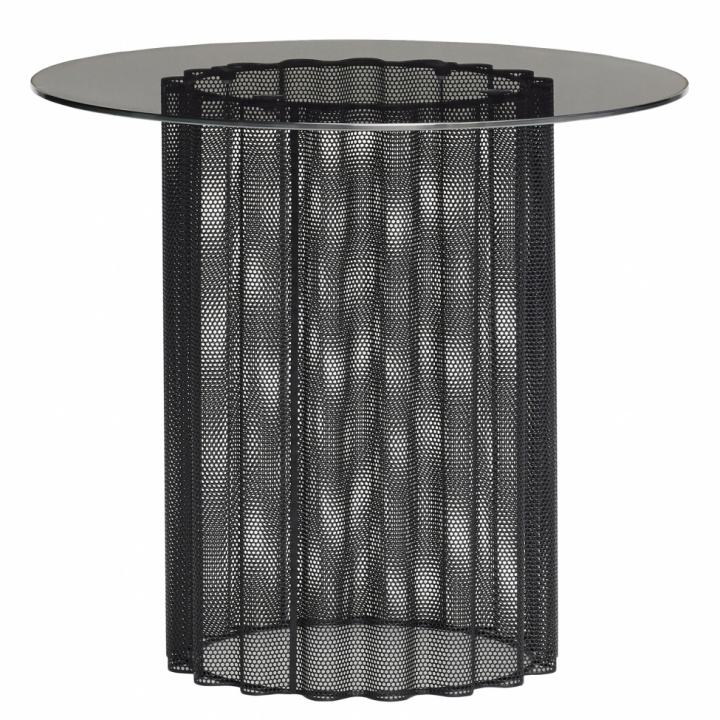 Beistelltisch - Glas / Metall / Schwarz