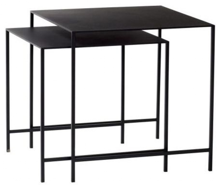 Beistelltisch \'Duo\' - Schwarz 2 Sets in der Gruppe MÖBEL / Regale & Aufbewahrung / Sideboards bei Reforma (991326)