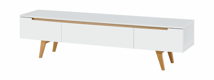 TV-Bank 'Sakai' 180x40cm - Weiß 