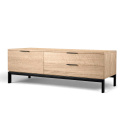 TV-Bank \'Grant\' - Eiche/Eisen