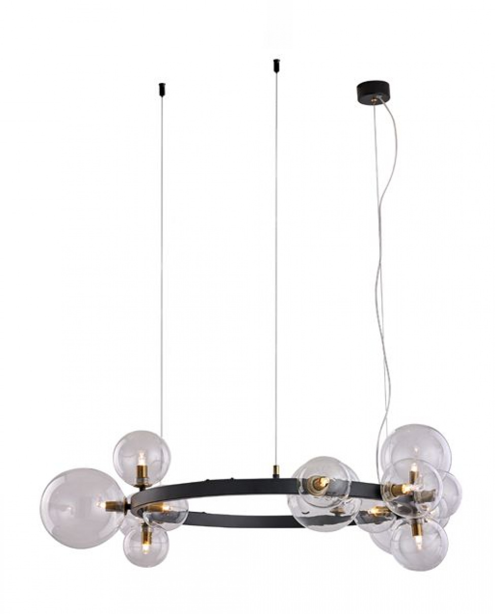Deckenleuchte \'Krona\'- Messing/Glas M