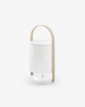 Tischlampe \'Zayla\' - Weiß/Braun