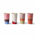 4er-Pack Becher \'70s Latte\' - Multi