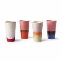 4er-Pack Becher \'70s Latte\' - Multi