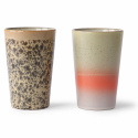 2er-Pack Becher \'70s\' - Multi