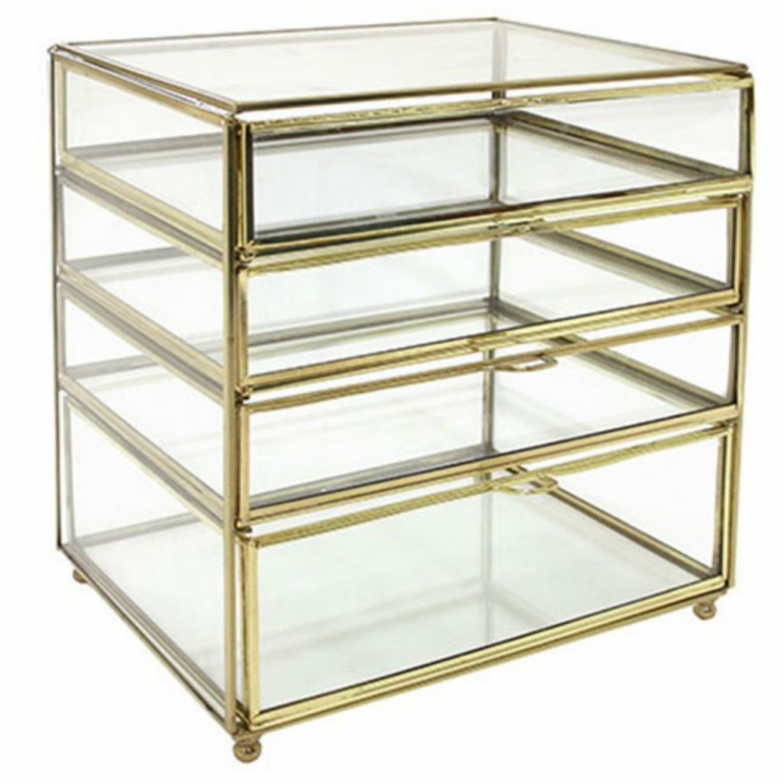 Schmuckschatulle - Glas / Messing - HK Living