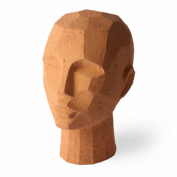 Skulptur \'Abstrakter Kopf\' - Terrakotta