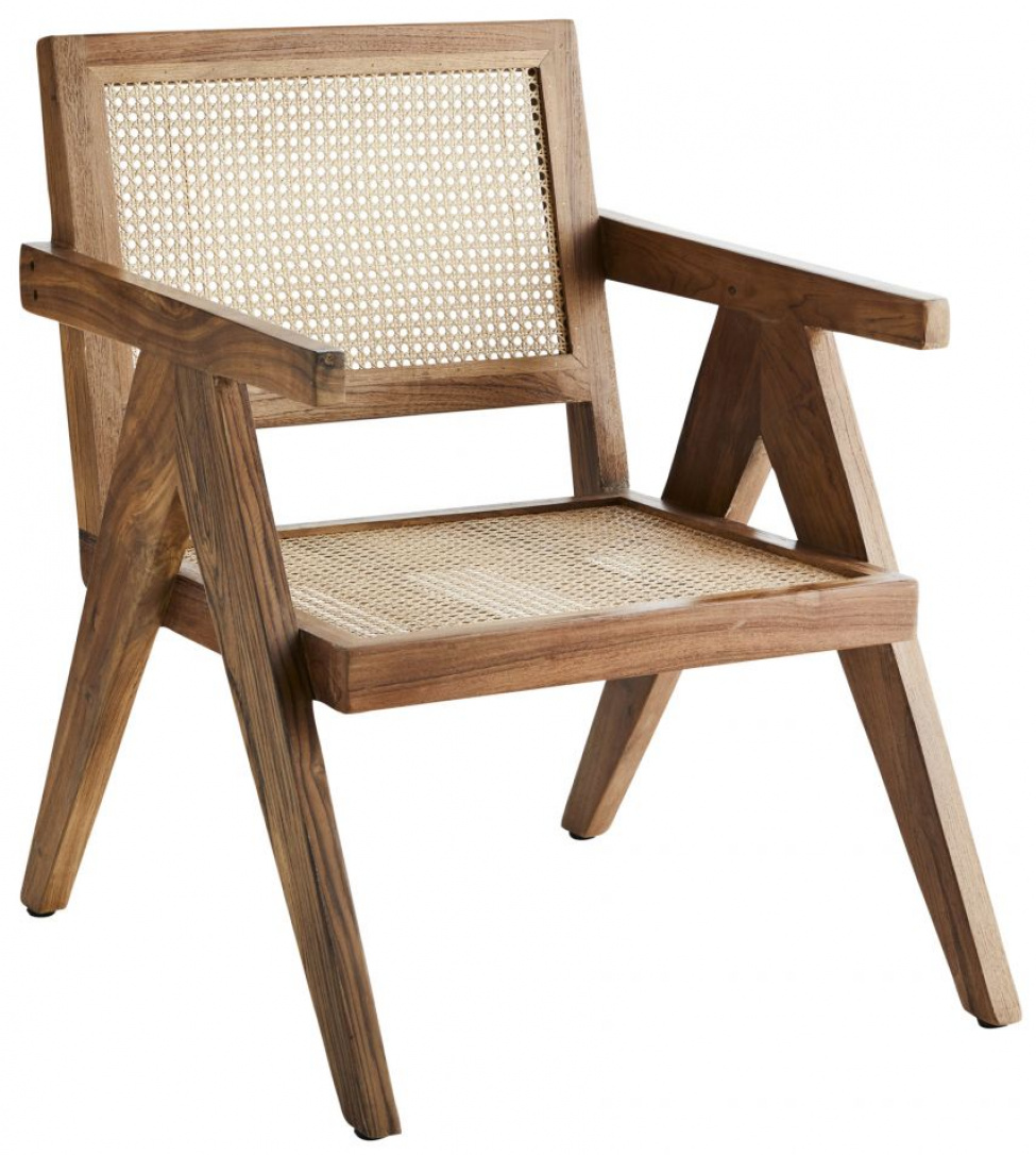 Stuhl \'Lounge Chair Rattan\' - Natur