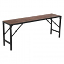 Bank \'Fabrik\' 120cm - Schwarz/Braun