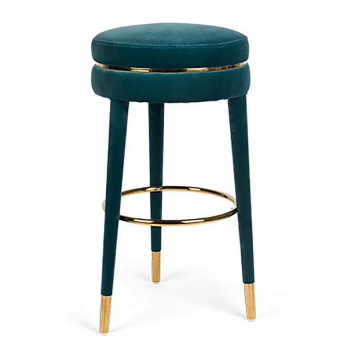 Barpall \'I am not a macaron\' - Blau in der Gruppe Möbel / Stühle und Polstermöbel / Hocker bei Reforma (BM15005)