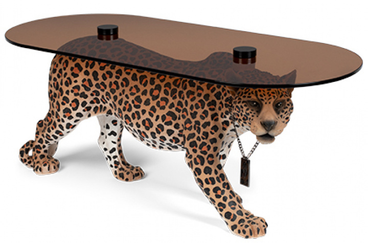 Couchtisch 'Dope as hell' - Leopard