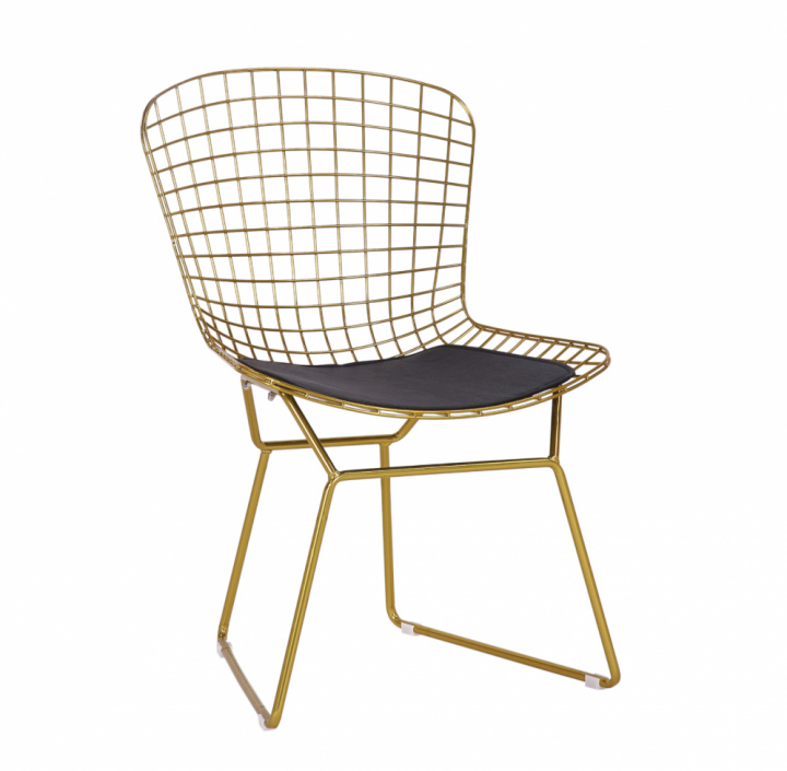 Stuhl \'Bertoia\' - Gold in der Gruppe ZIMMER / Kche / Sthle bei Reforma (BTY-18-P6-guld)