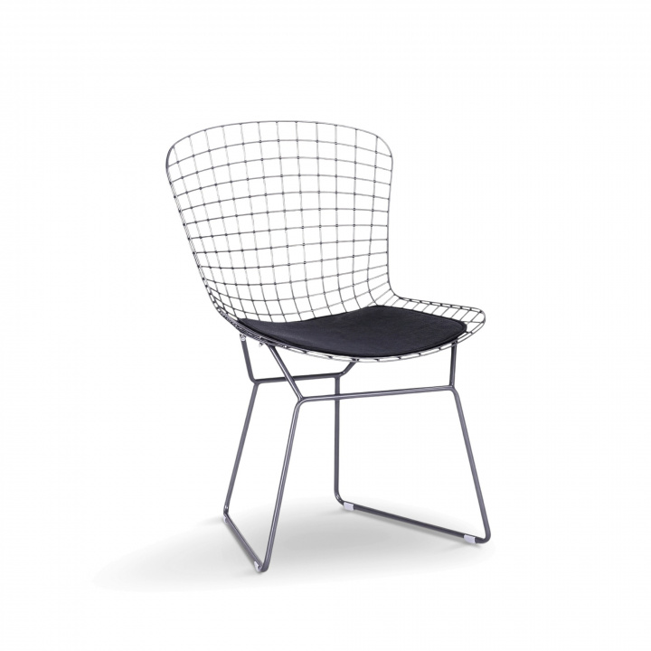 Stuhl 'Bertoia' - Silber/Grau