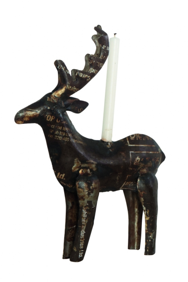 Kerzenhalter (Jahrgang) - Rentier (groß)