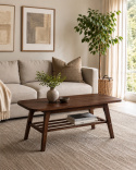 Couchtisch \'Créme\'- Walnut