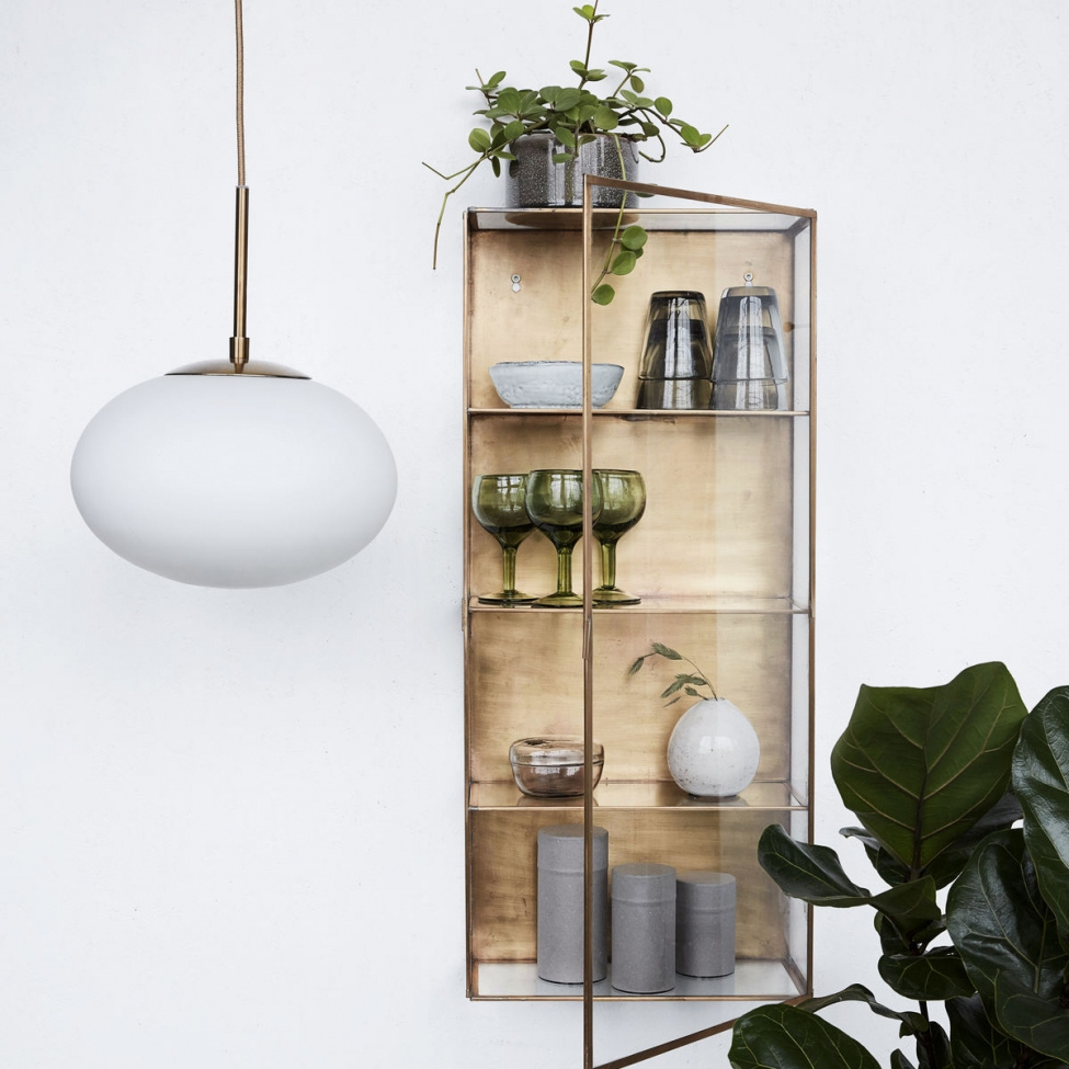 Wandschrank - Glas / Messing | Wandregale - Regale & Aufbewahru