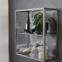 Wandschrank - Glas / Zink S