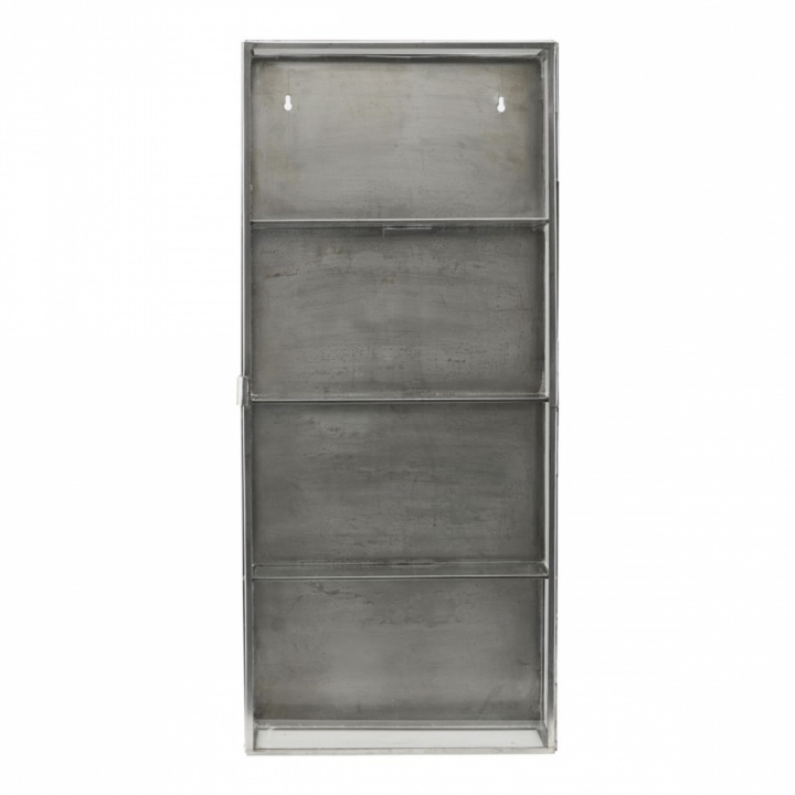 Wandschrank - Glas / Zink (L)