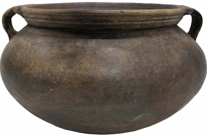 Tontopf mit Griff \'Botanical\' in der Gruppe Töpfe bei Reforma (D16238)