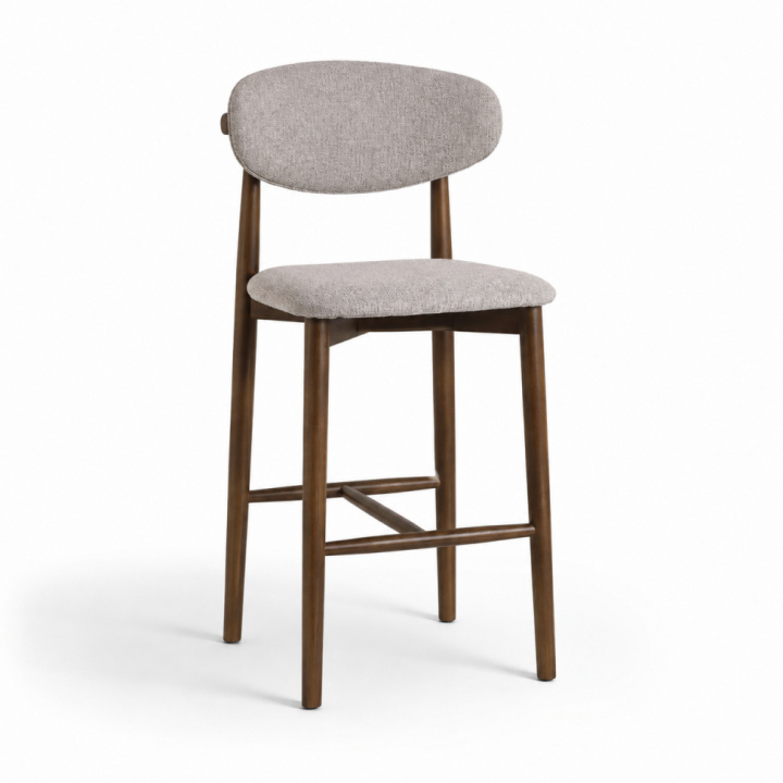Sessel \'Jean\' – Eiche/Braun in der Gruppe Möbel / Stühle und Polstermöbel / Barhocker & Barstühle bei Reforma (DC002-walnut)