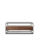 Couchtisch \'Detroit\' - Walnuss/Schwarz