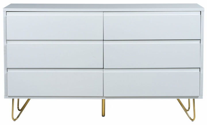 Kommode \'Elle\' 120x70 - Wei/Kupfer in der Gruppe MBEL / Regale & Aufbewahrung / Kommoden & Sideboards bei Reforma (ELLECD03-white)