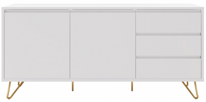 Sideboard 'Elle' - Weiß/Kupfer