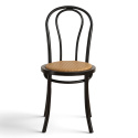 Stuhl \'Bistro\' - Rattan/Schwarz