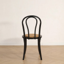 Stuhl \'Bistro\' - Rattan/Schwarz