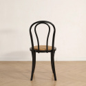 Stuhl \'Bistro\' - Rattan/Schwarz