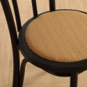 Stuhl \'Bistro\' - Rattan/Schwarz